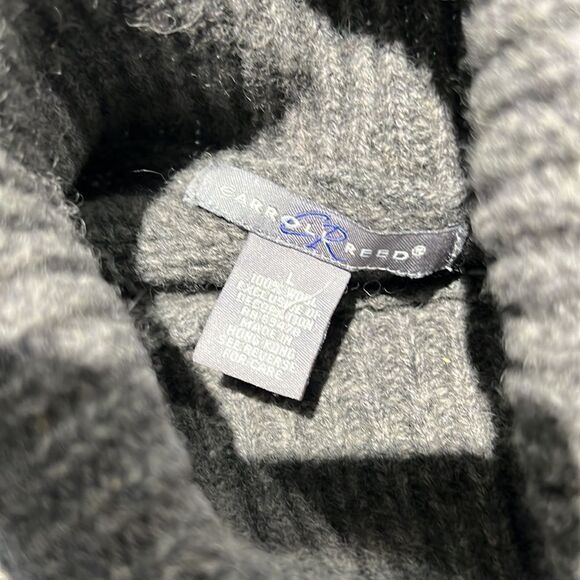 Carroll Reed Turtleneck Sweater 100% Wool Fair Isle Fisherman Core - Picture 7 of 7